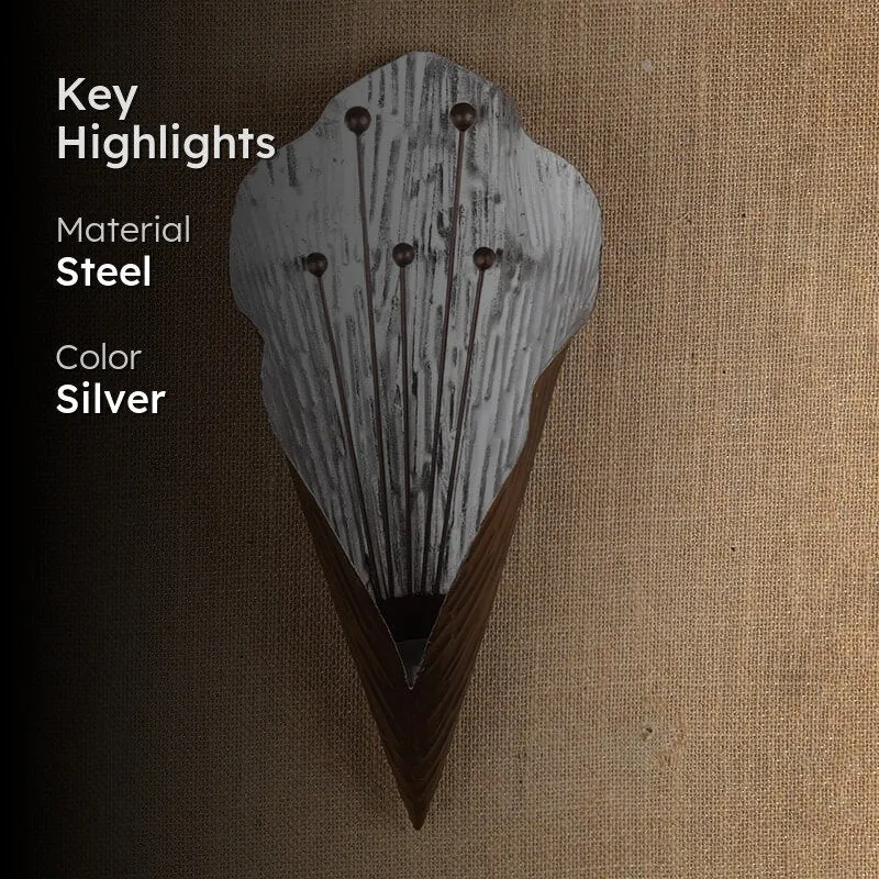 Tulip Touch Wall Candle Holder - Silver media 2