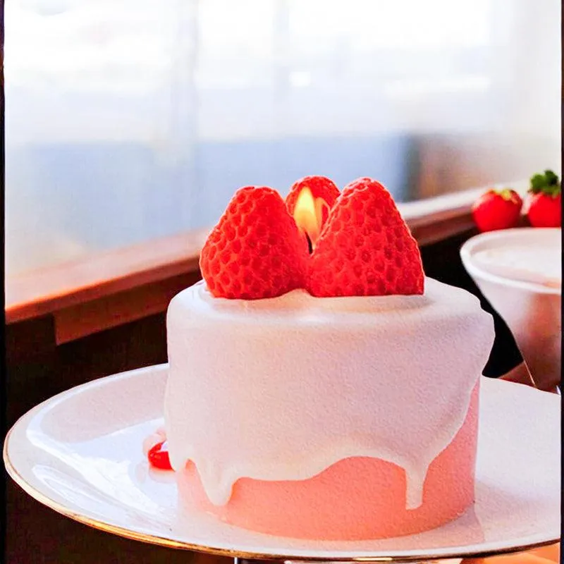 Strawberry Shortcake Scented Soy Wax Candle media 4