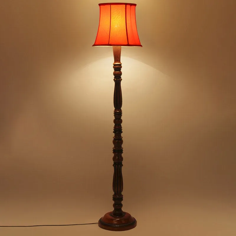 Masiya Miri Vintage Wooden Floor Lamp - Orange media 4