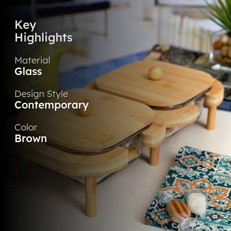 Eloise Serving Bowl with Stand (400 mL Each) - Set Of Two media 2