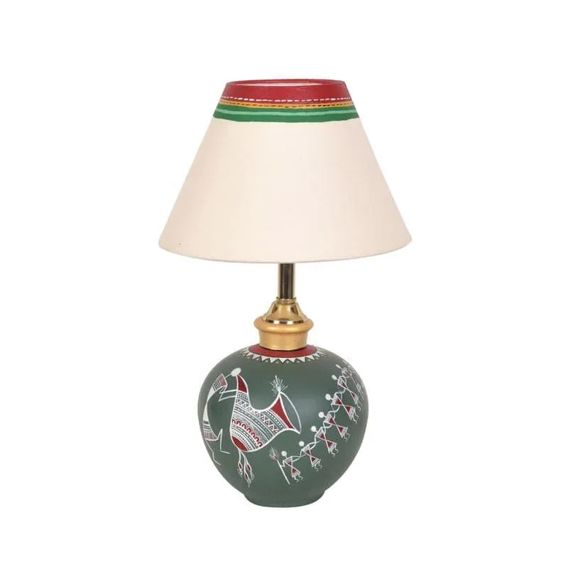 Faadya Terracotta Table Lamp - Multicolor media 4