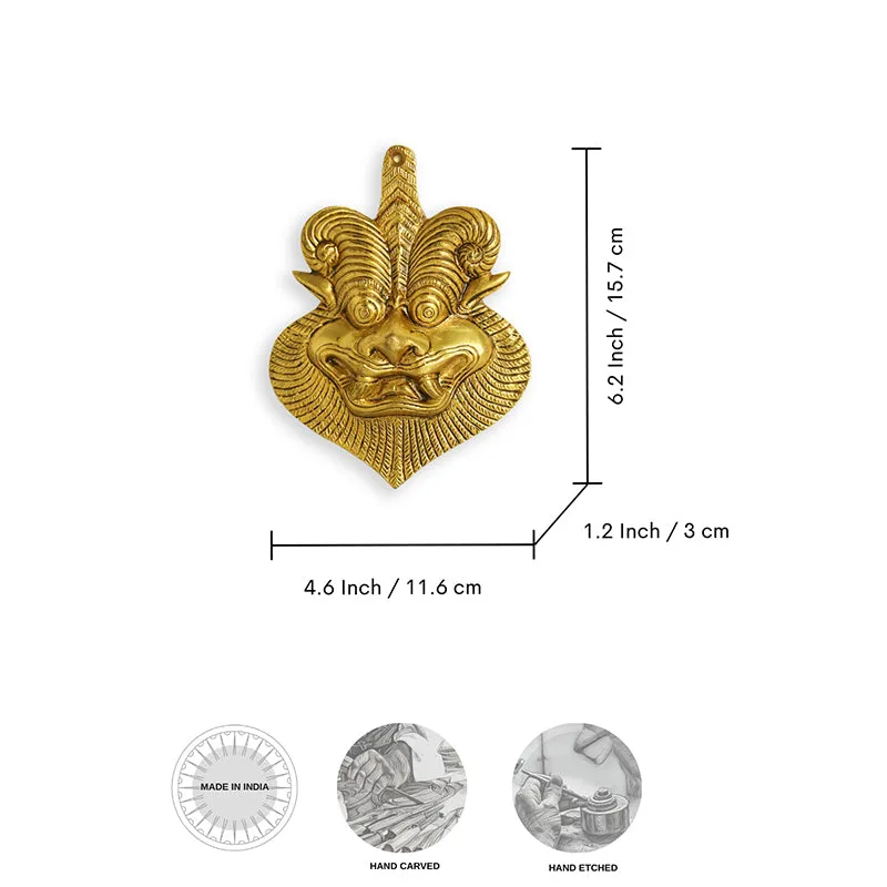 Yali Mukha Brass Wall Accent media 5
