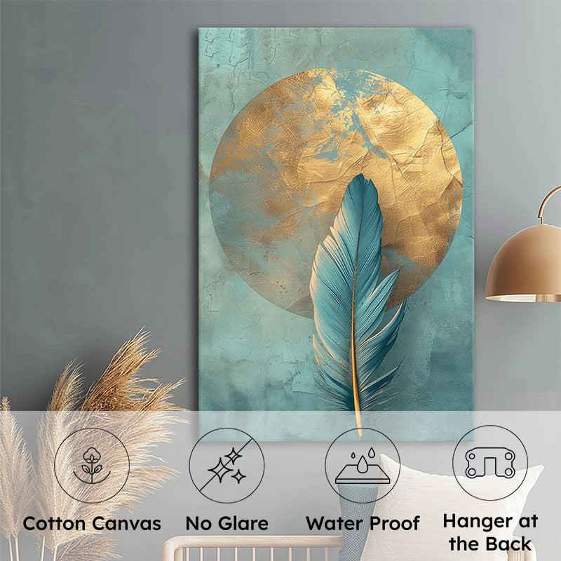 Pluma Azurea Poly Canvas Wall Painting media 8