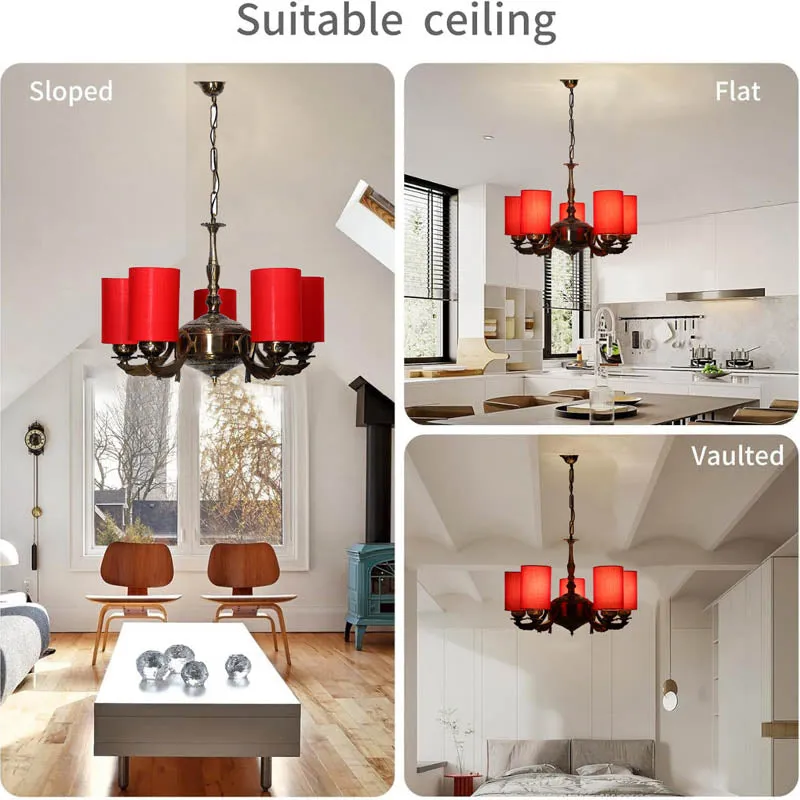 Ardia Cylindrical Golden Antique Ceiling Lamp media 5