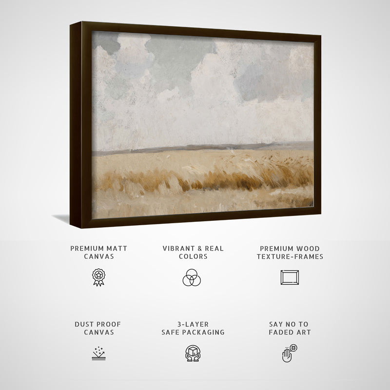 Savannah Meadows Wood Wall Art With Frame - Black media 5