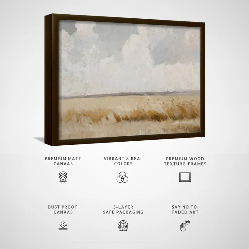 Savannah Meadows Wood Wall Art With Frame - Black media 5