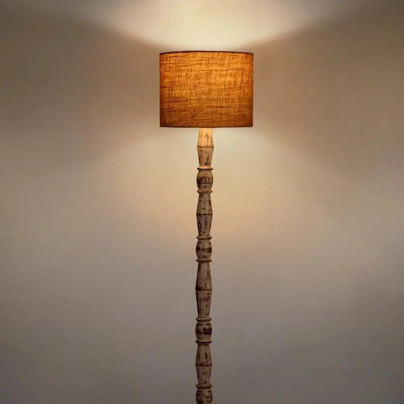 Classic Chic Antique Stand Floor Lamp - Brown media 3