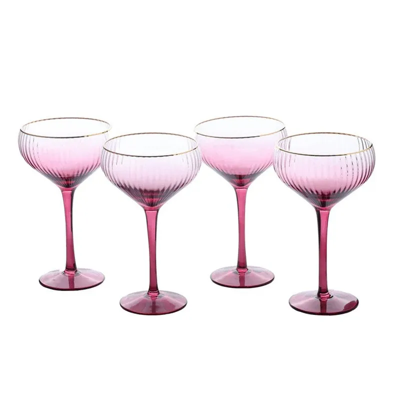 Crystal Aura Wine Glasses (320mL Each) - Set of Four media 4