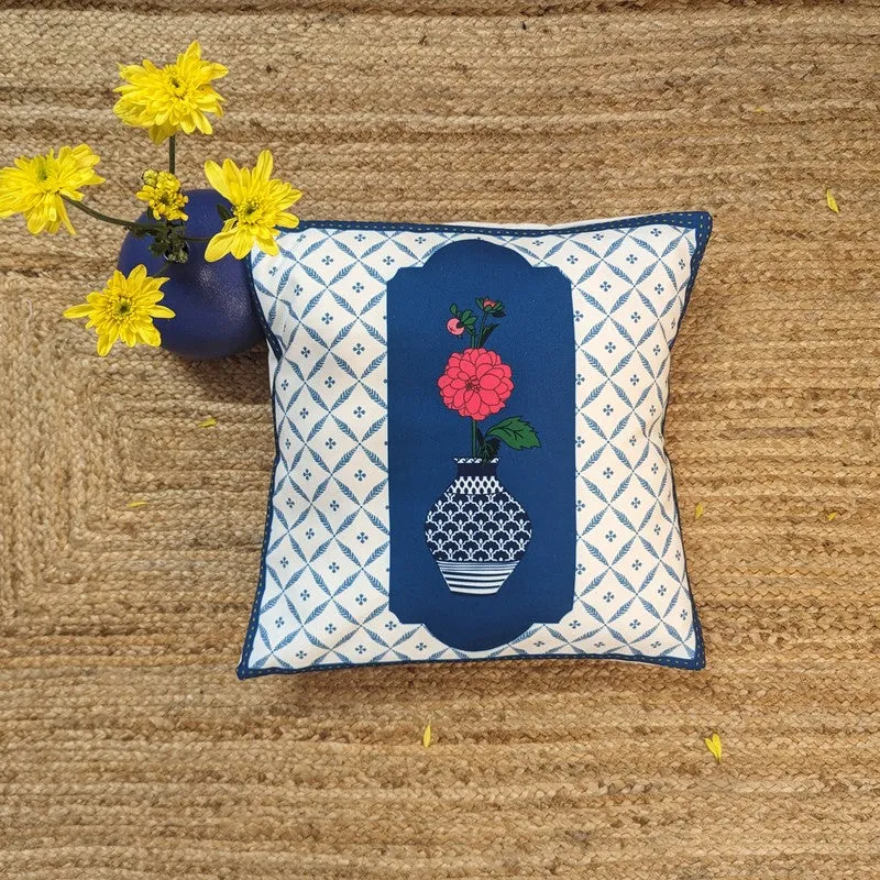 Decorative Vase Panels Cushion Cover - Set Of Two media 3