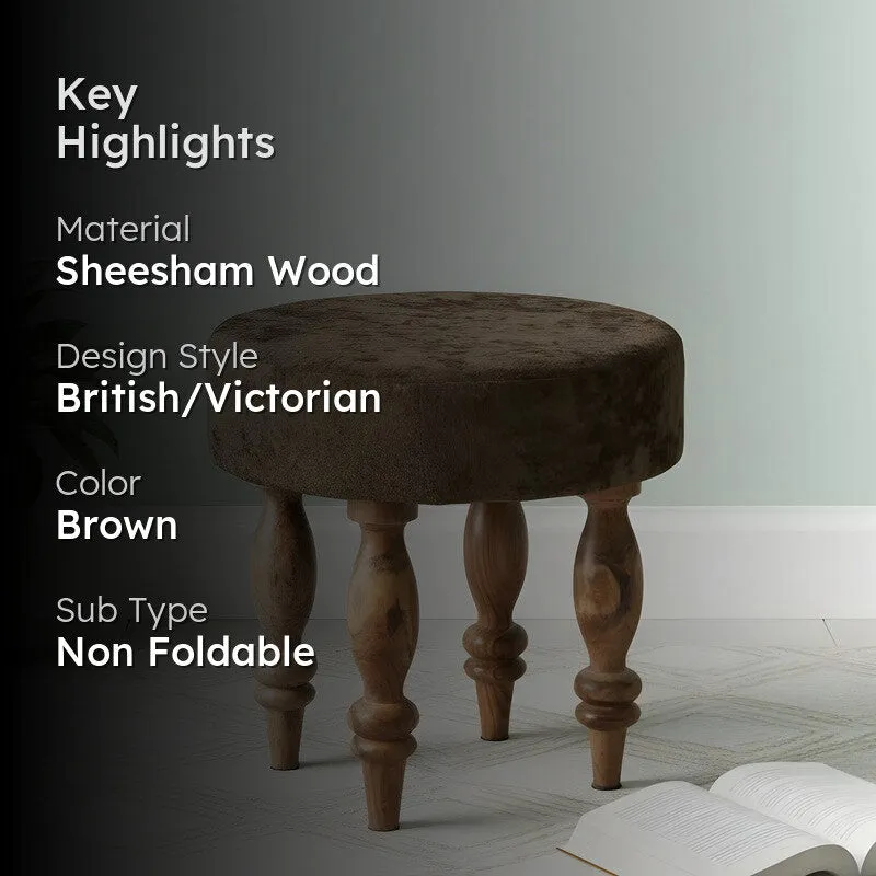 Rirox Sheesham Wooden Bench - Brown media 2