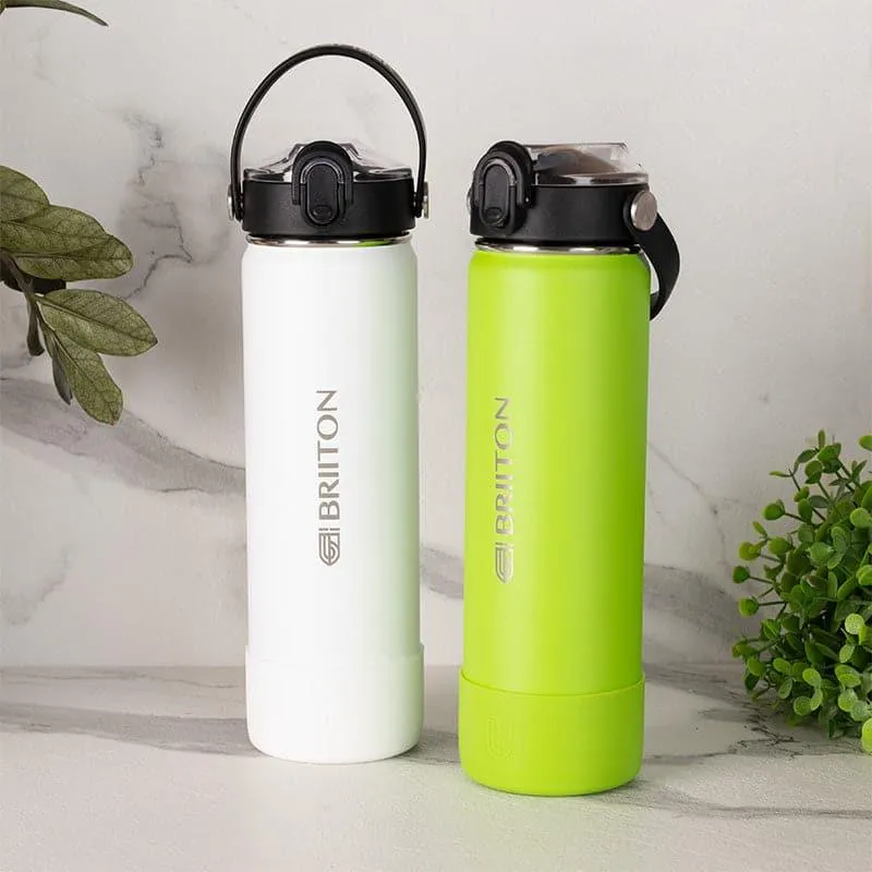 Dream Drip Bottle (White & Green, 750 mL Each) - Set Of Two media 1