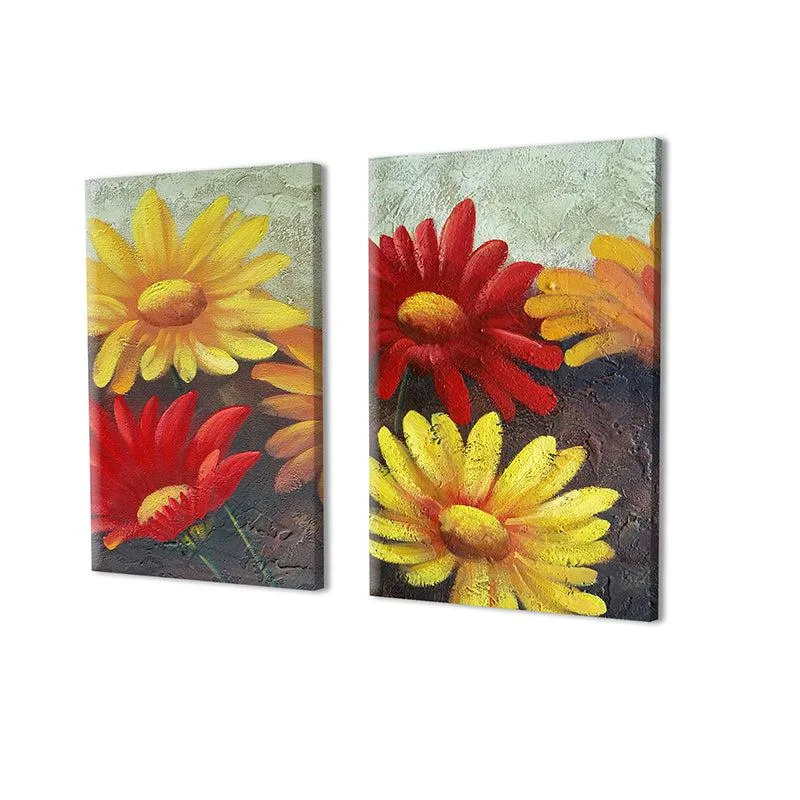 Fleur Fanatasy Canvas Wall Painting - Set Of Two media 5
