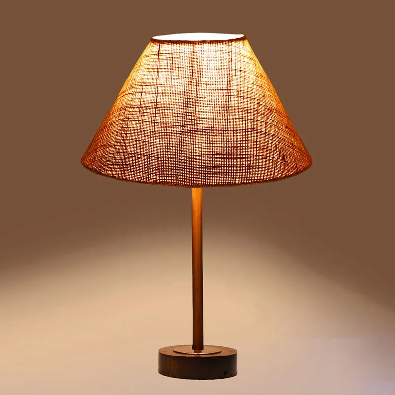 Sienna II Rodin Wooden Table Lamp - Beige,Copper,Brown media 6