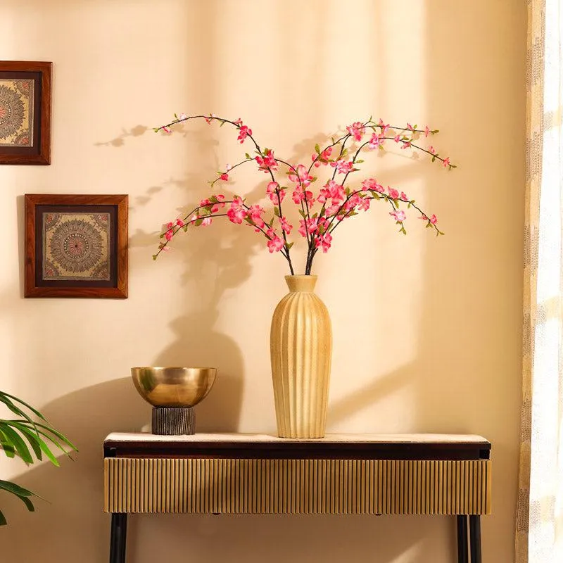 Artificial Realistic Cherry Blossom Flower Stick - Pink media 5