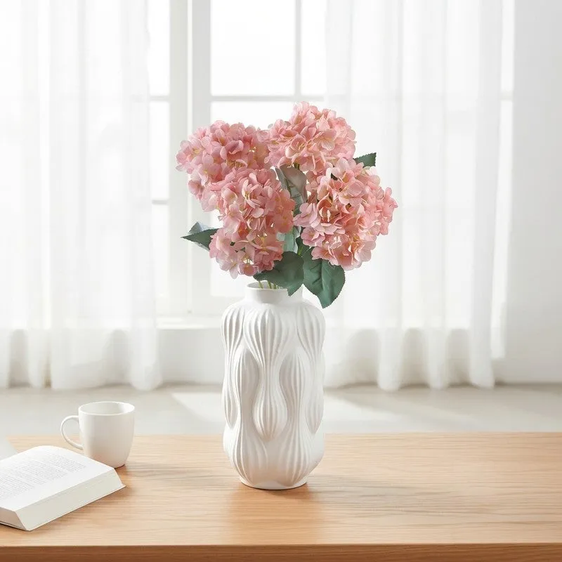 Blushira Hydrangea Artificial Flower - Light Pink media 1