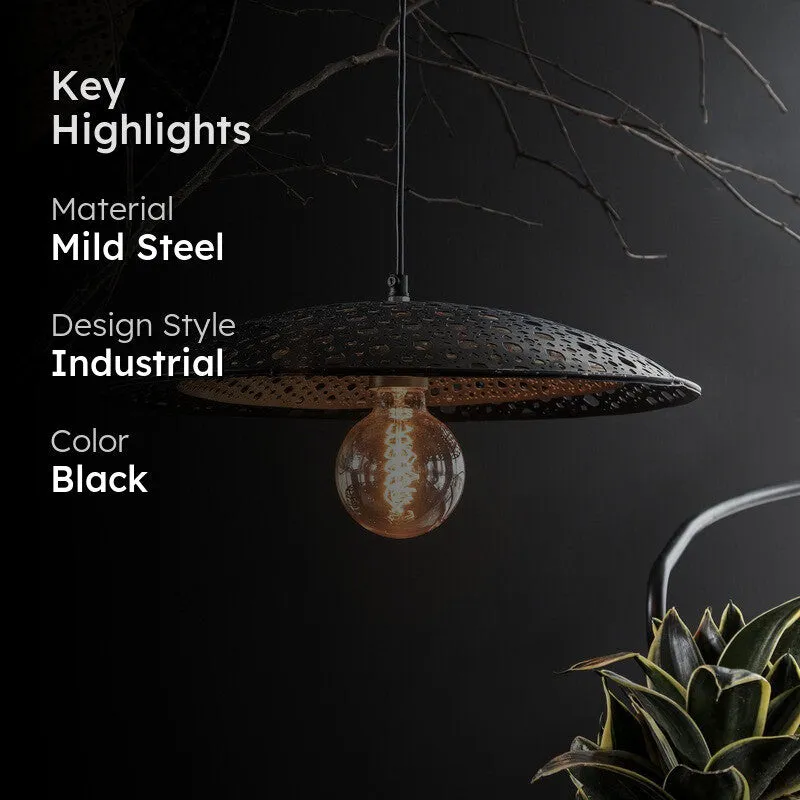 Orange Tree Louvre Steel Ceiling Lamp Small media 2