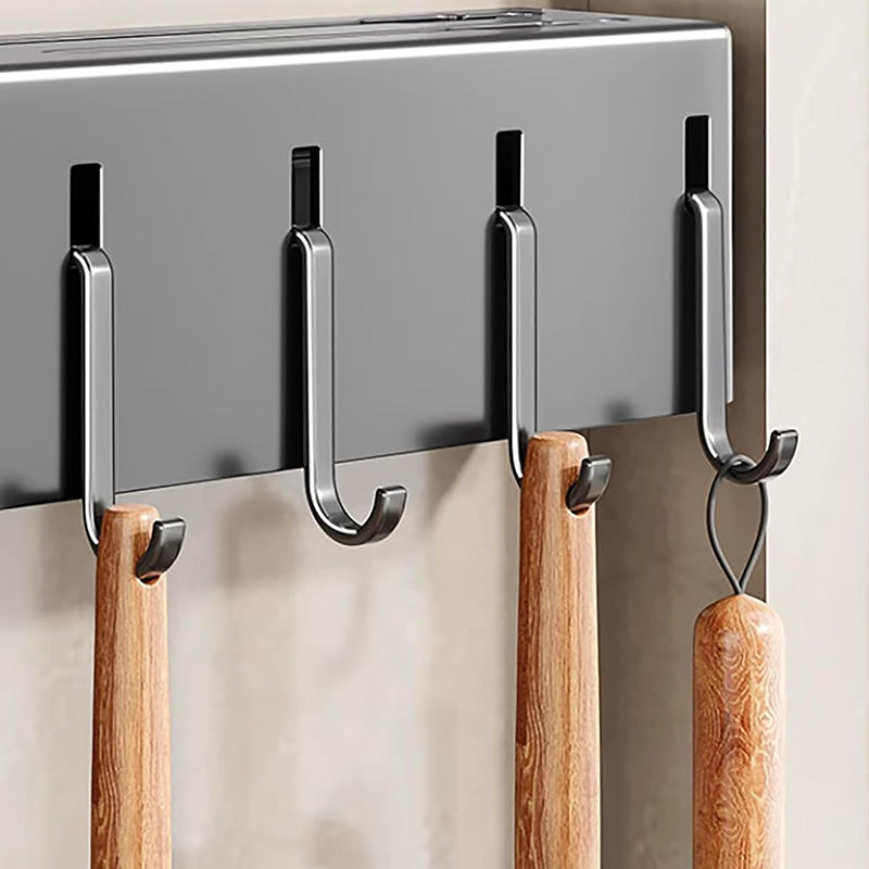 Slice & Hang Stick-on Knife Rack With Hook media 3