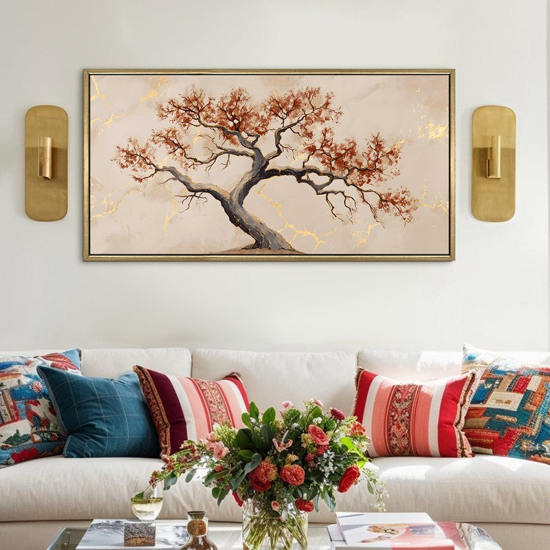Rustic Leaf Canvas Wall Art