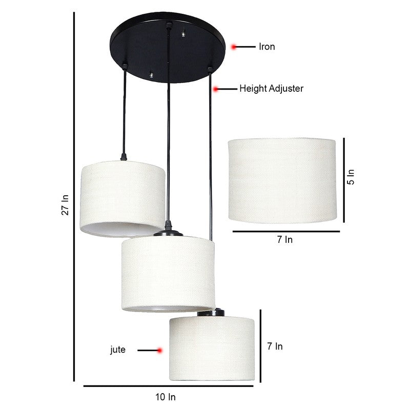 Lumera Drift Metal Ceiling Lamp - White media 8