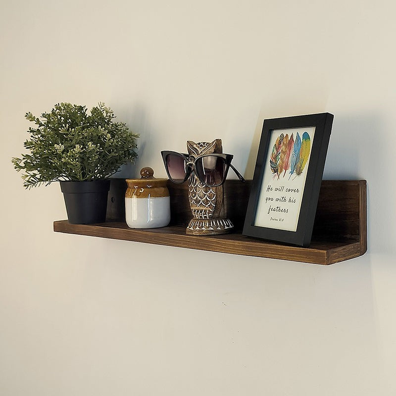 Timberly Wooden Wall Shelf Organiser media 4