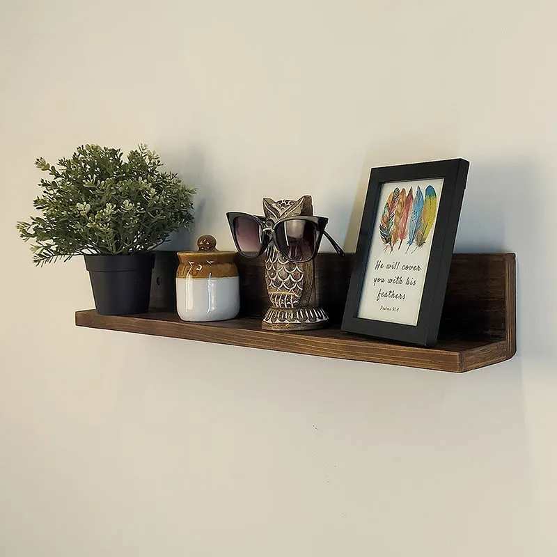 Timberly Wooden Wall Shelf Organiser media 4