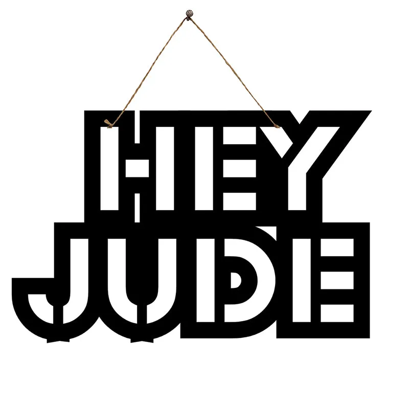 Hey Jude Mild Steel Wall Accent media 3