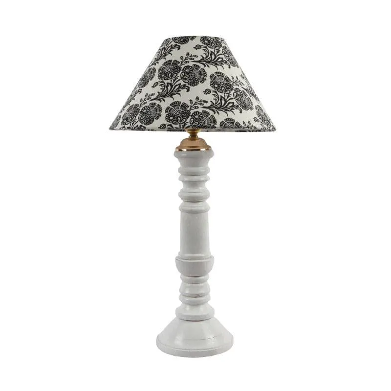 Filigree Araceli Fabric Table Lamp - Black,White media 4