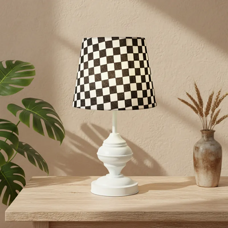 TwilightGlow Night Light Wooden Table Lamp - Black,White media 3