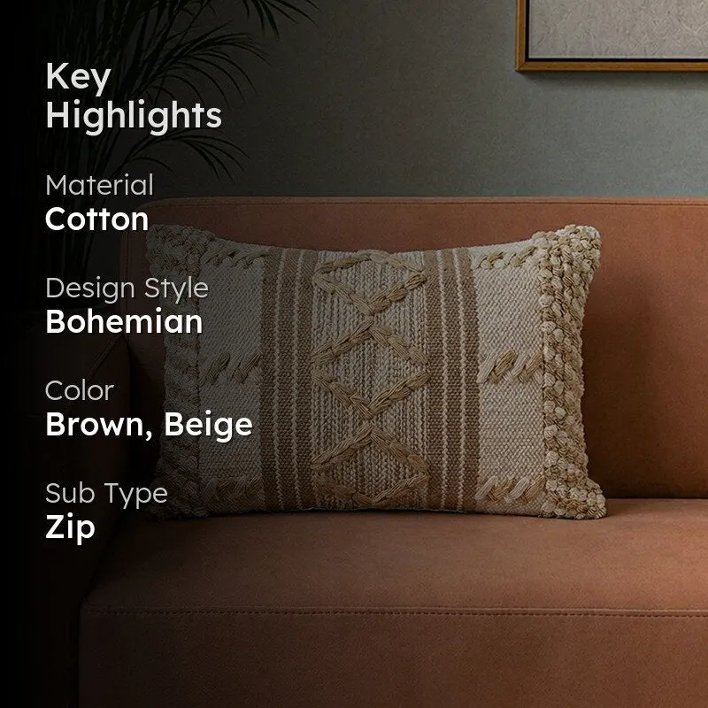 Dune Weave Cotton Cushion Cover - 2