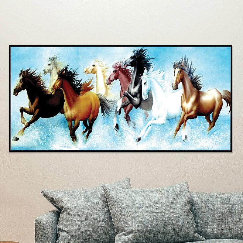 Horse Hira Cotton Canvas Wall Art media 2