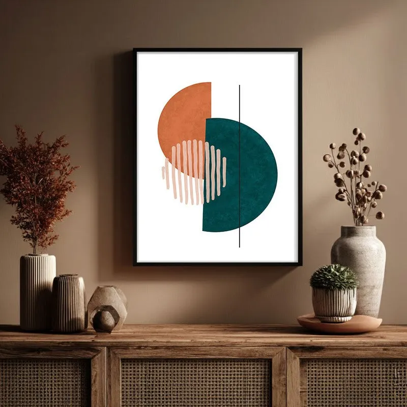 Linear Phase Canvas Wall Painting With Black Frame media 6