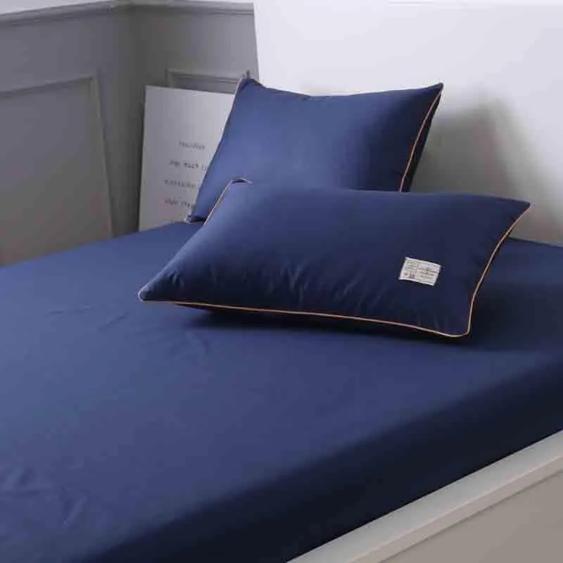 Elegant in Blue Cotton Bedsheet - 210 TC media 4