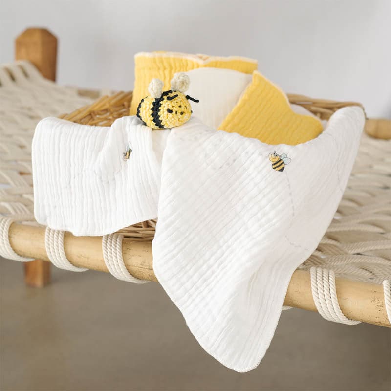 Little Maive Baby Bath Towel (Yellow) - Set Of Two media 4
