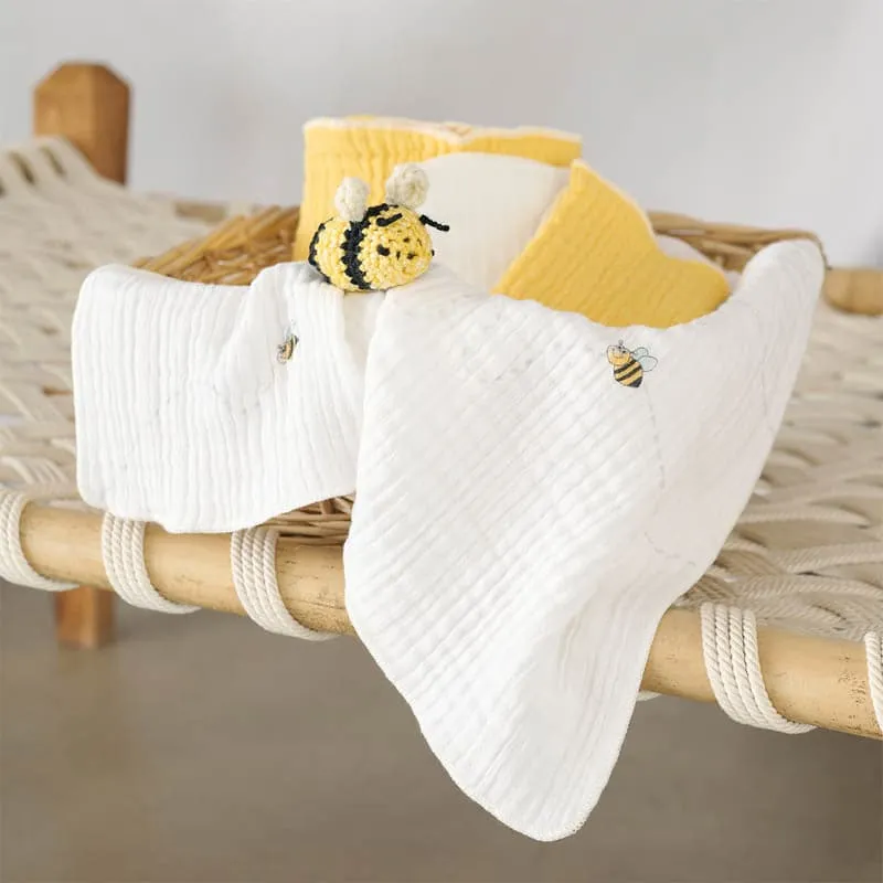 Little Maive Baby Bath Towel (Yellow) - Set Of Two media 4