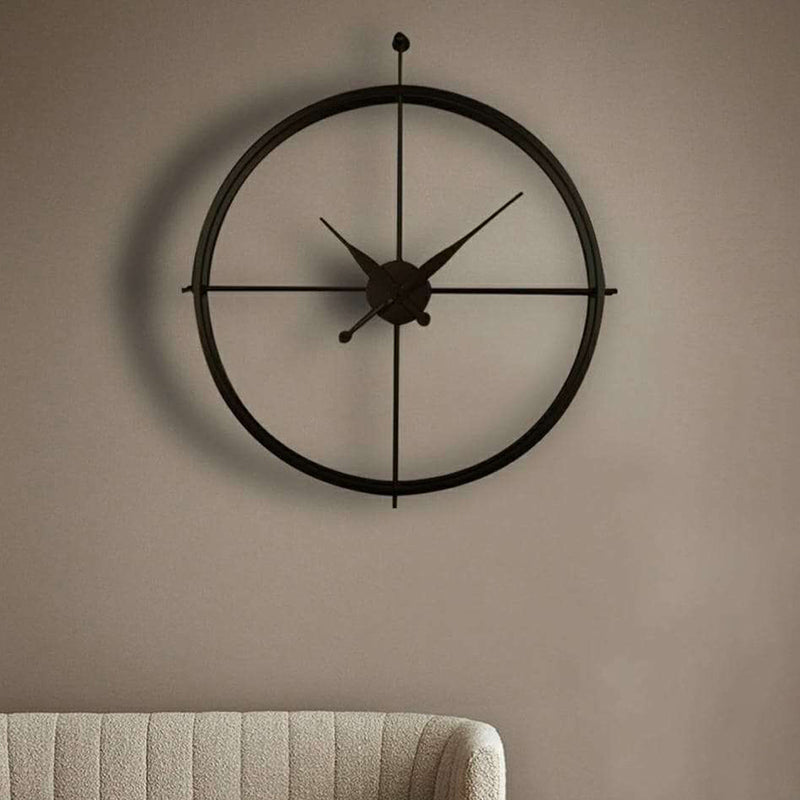 Viol Analog Metal Wall Clock