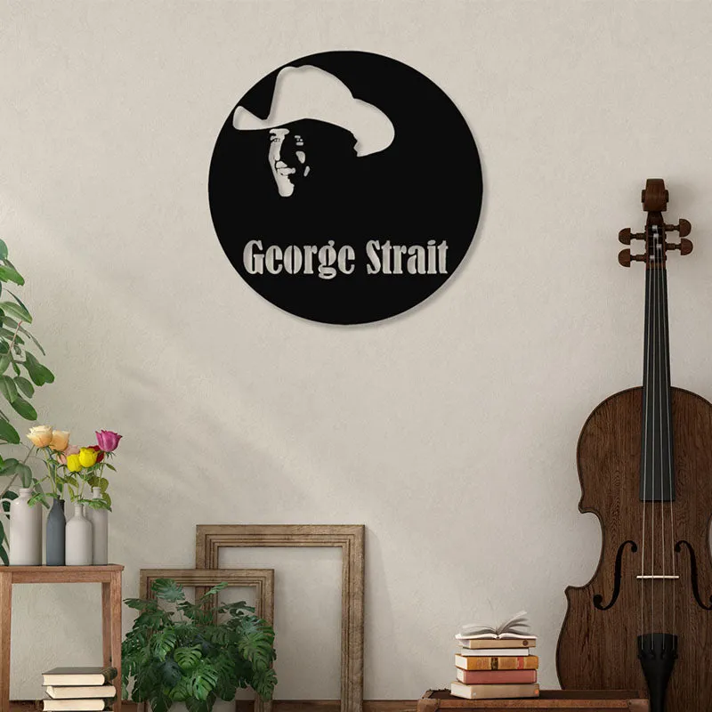 George Strait Black Iron Wall Accent media 1