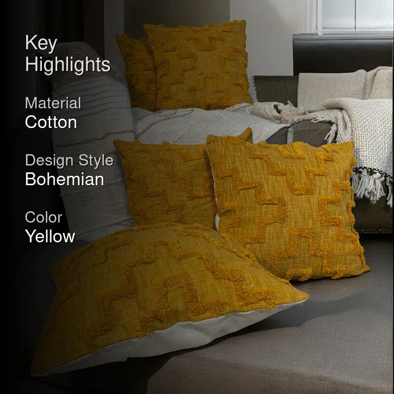 Golden Looms Tufted Cushion Cover Set - Set Of Five media 2