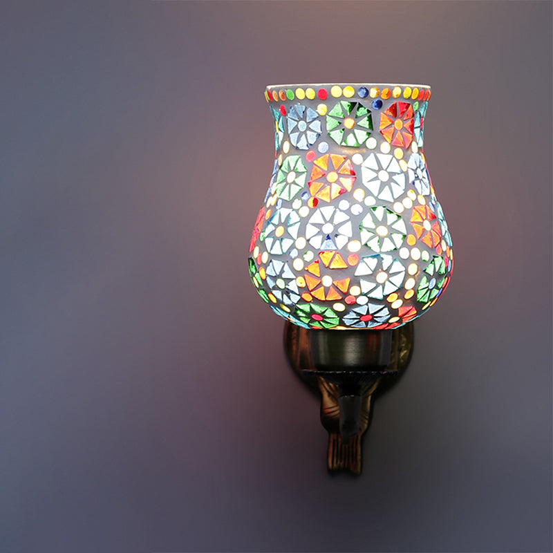 Zava Love Gleam Mosaic Glass & Metal Wall Lamp