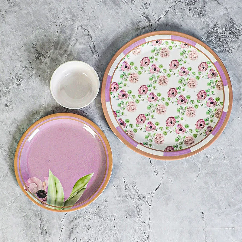Daisy Delve Melamine Dinner Set - 33 Piece Set - 5