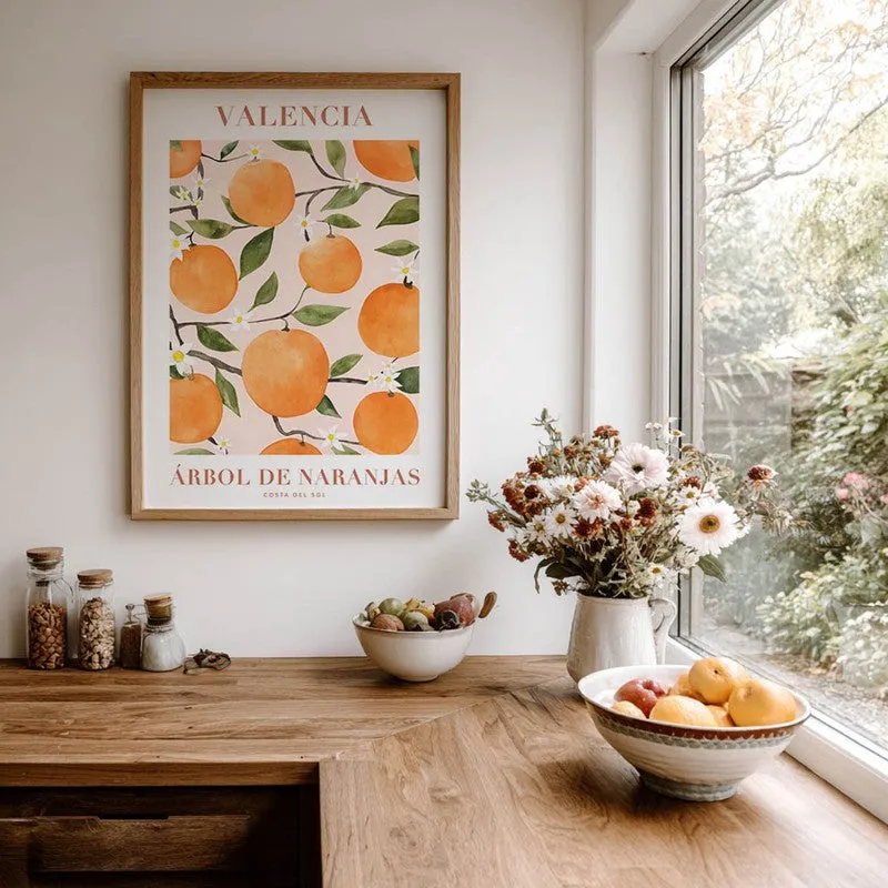 Citrus Serenade Archival Canvas Wall Art - Brown media 7