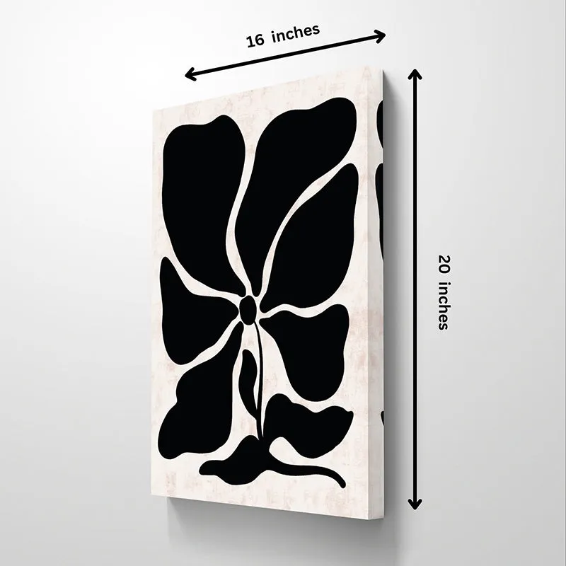 Inked Petals Wall Painting - Set Of Two media 6