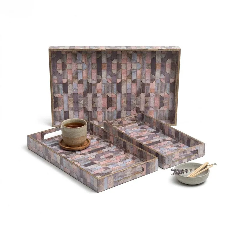 DineDock Serving Tray - Set of Three media 3