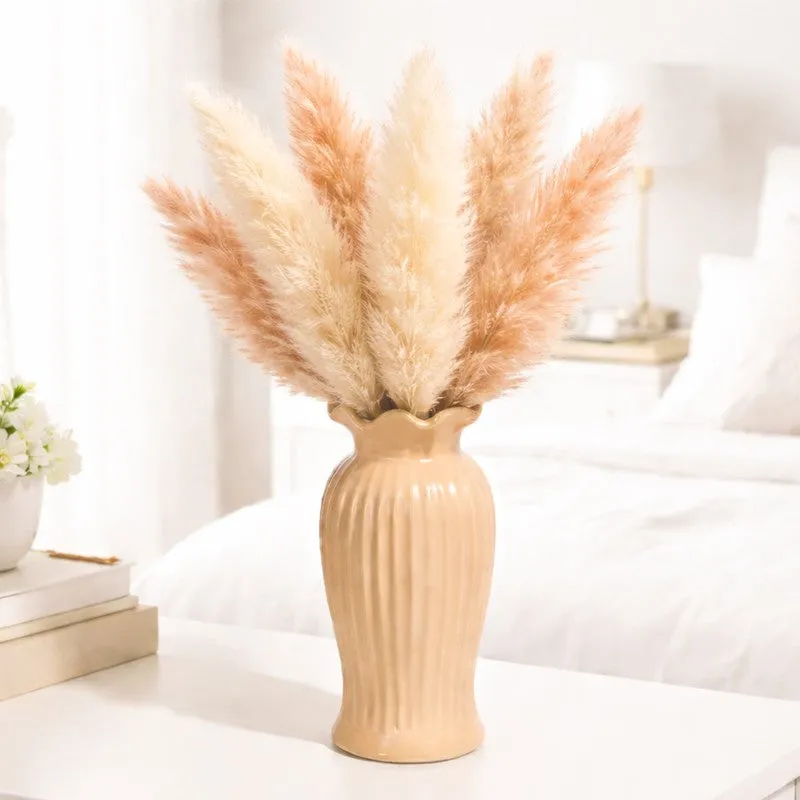 Mist Maven Ceramic Vase - Coffee media 1