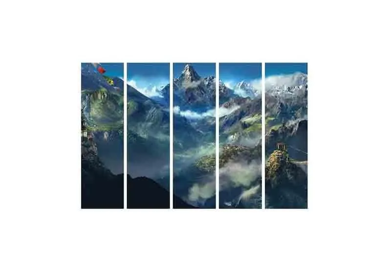 Alps Wall Art - Five Piece Set media 4