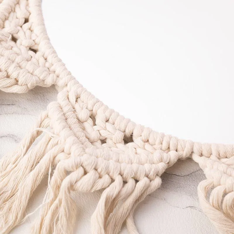 Floro Macrame Wall Mirror media 4