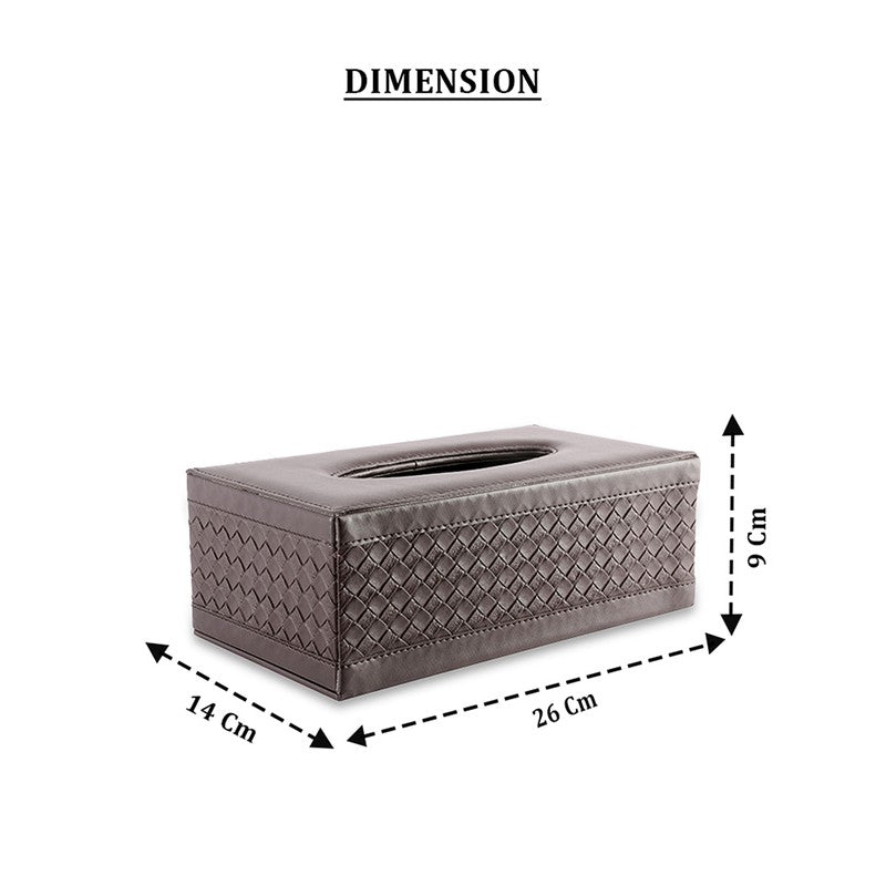 AarviDecor EdgeCraft Faux Leather Tissue Holder media 8