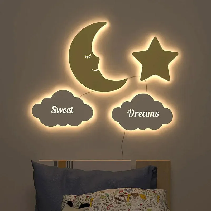 Sweet Dreams LED Stripe MDF Wall Lamp media 1