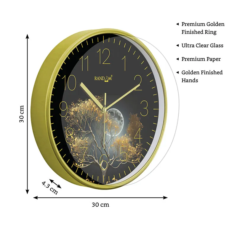 Midnight Moon Plastic Wall Clock media 7
