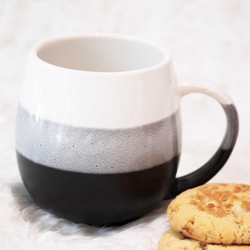 Wave Stoneware Coffee Mug (440 mL Each/Black) - Set of Two media 5