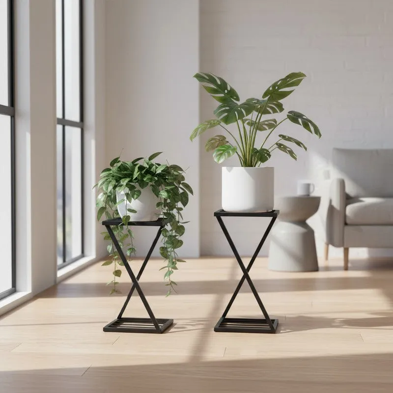 Botanical Rise Planter Stand - Set Of Two media 1